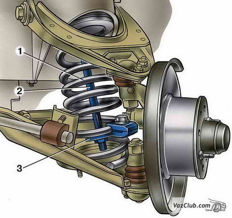 схема подвески ваз 2107
