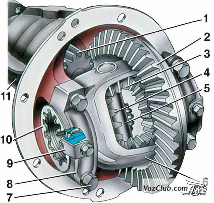 редуктор ваз 2107, ваз 2105, ваз 2104