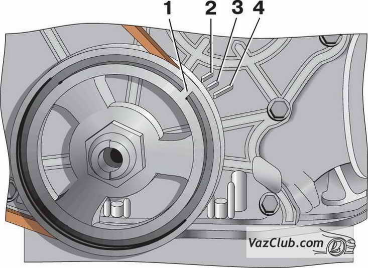 метки для установки момента зажигания ваз 2107, ваз 2105, ваз 2104