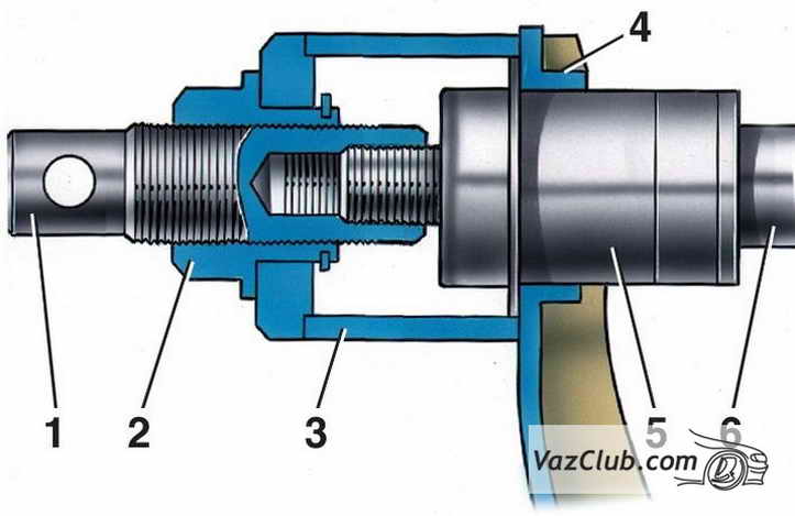 выпрессовка шарнира нижнего рычага лада классика