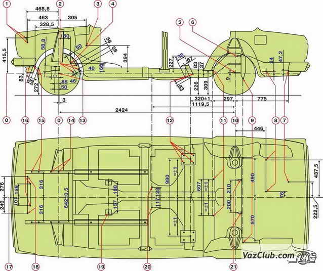 крепление узлов шасси к кузову лада классика