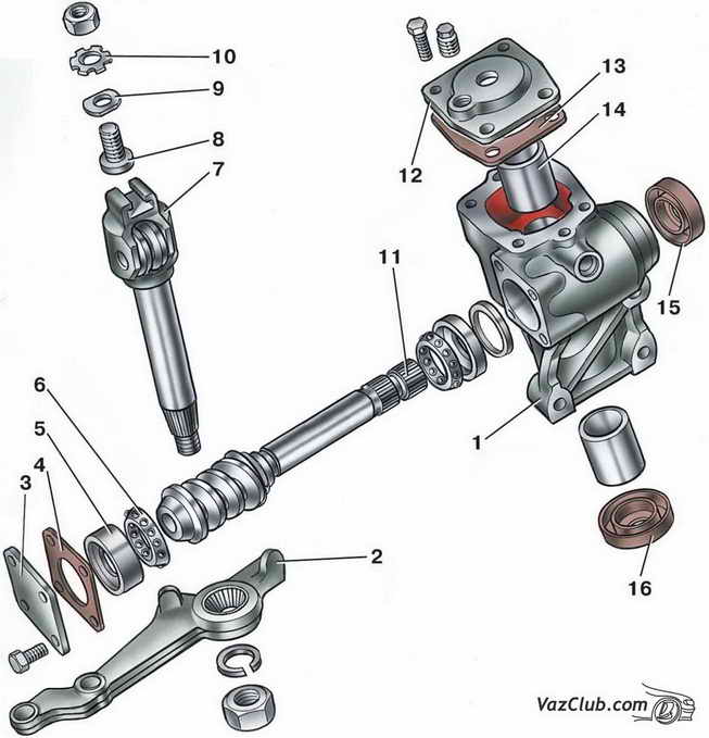 ремонт рулевого механизма ваз 2104, ваз 2105, ваз 2107