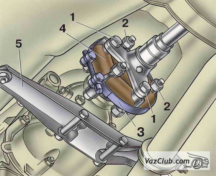 установка и снятие карданной передачи ваз 2107, ваз 2105, ваз 2104