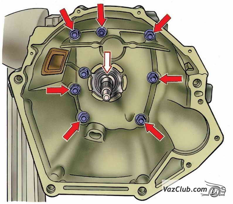 разборка коробки передач ваз 2107, ваз 2105, ваз 2104