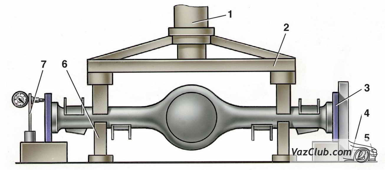 схема балки заднего моста ваз 2107, ваз 2105, ваз 2104