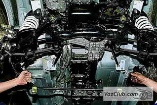 снятие стабилизатора niva 4x4