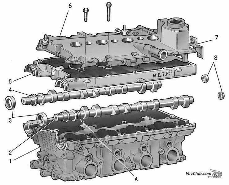 детали головки лада приора