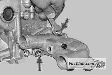 крепление термостата лада приора