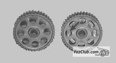 шкивы выпускного и впускного распредвалов