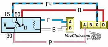 схема зажигания lada priora
