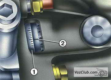 метки для натяжения ремня ваз 2113, ваз 2114, ваз 2115